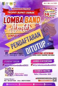 Read more about the article PENDAFTARAN LOMBA BAND AKUSTIK DITUTUP