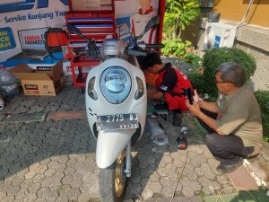 Read more about the article Hari Pertama Servis Motor Kerjasama Dinparta Demak bersama Yamaha Mataram Sakti